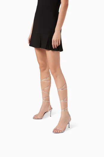 Barely There 120 Lace-up Sandals in Vegan Suede