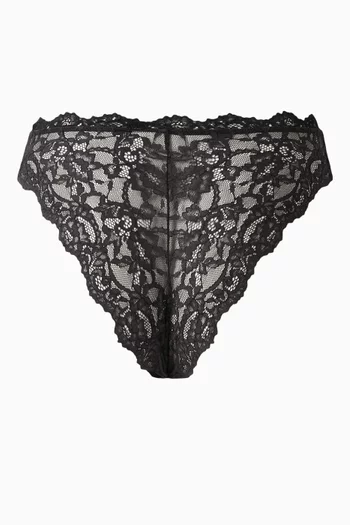 Fits Everybody Lace Brief in Stretch Nylon