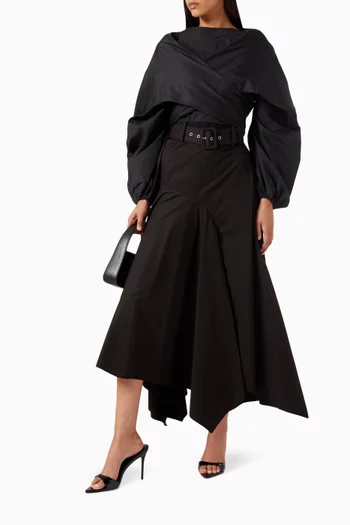 Marlo Asymmetric Skirt in Cotton