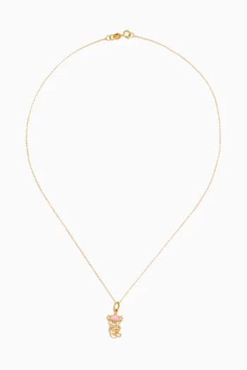 Teddy Diamond Necklace in 18kt Yellow Gold        