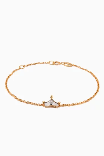 My Princess Bracelet w/ Diamond in 18kt Yellow Gold          