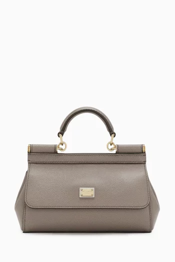 Small Miss Sicily East West Bag in Dauphine Leather