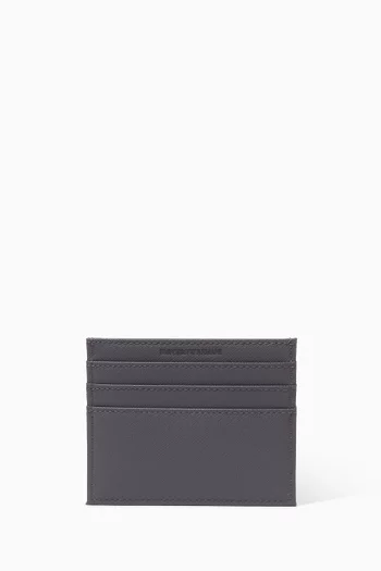 Logo Card Holder in Regenerated Leather