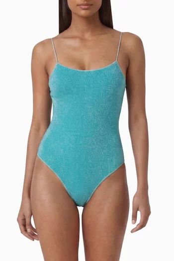 Lumiére Maillot Swimsuit in Lurex