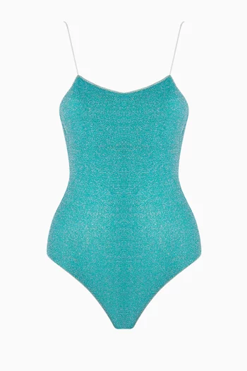 Lumiére Maillot Swimsuit in Lurex