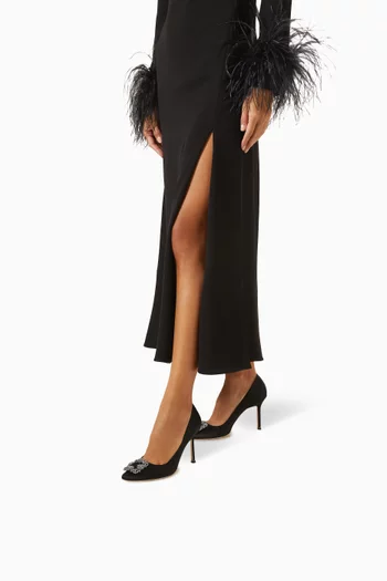 Hangisi 90 Buckle Pumps in Satin