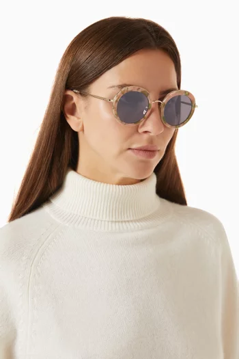 The Gina Round Sunglasses Acetate