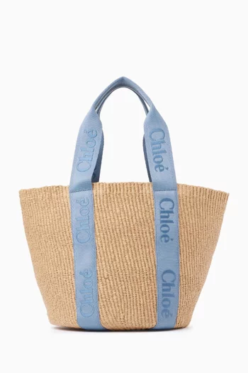 Large Woody Tote Bag in Paper Raffia
