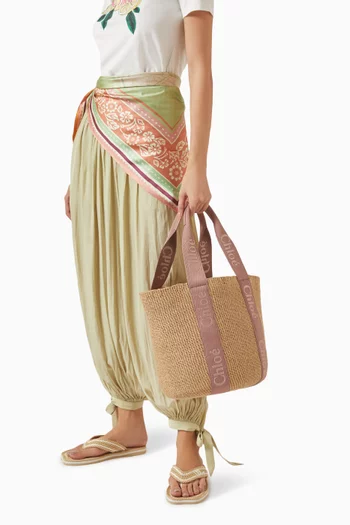 Large Woody Tote Bag in Paper Raffia