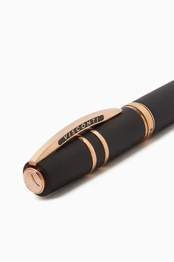 Homo Sapiens Bronze Ballpoint Pen in Basaltic Lava & Resin