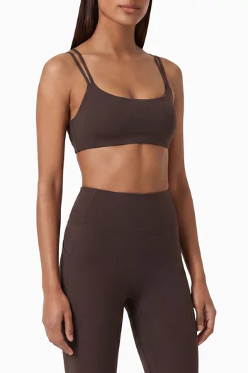 Cross Back Bra in Stretch-nylon
