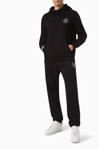Circle Logo Hoodie in Brushed-fleece