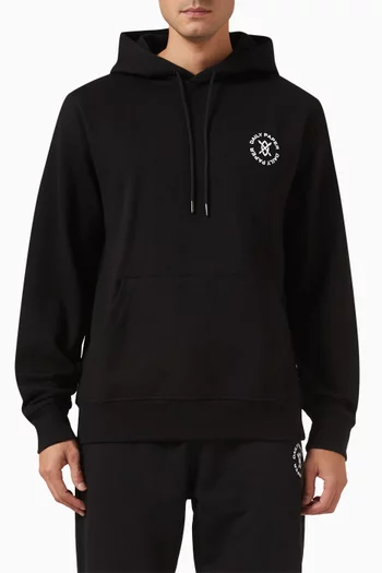 Circle Logo Hoodie in Brushed-fleece