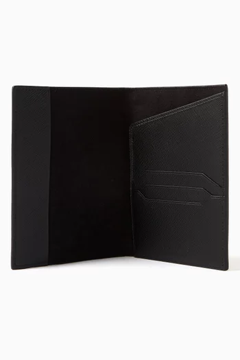 Sartorial Passport Holder in Saffiano Leather