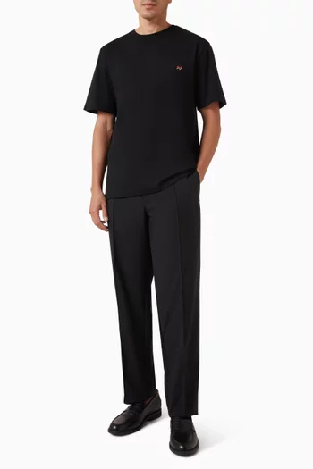 Embroidered T-shirt in Cotton