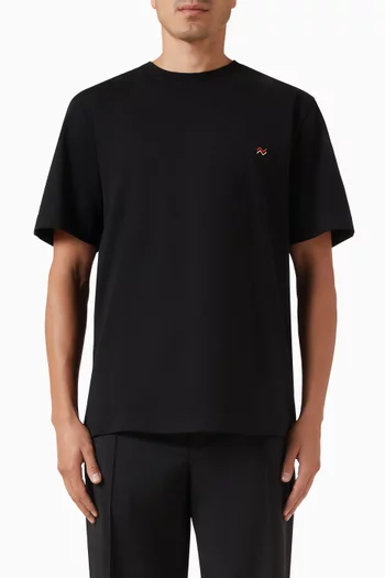 Embroidered T-shirt in Cotton