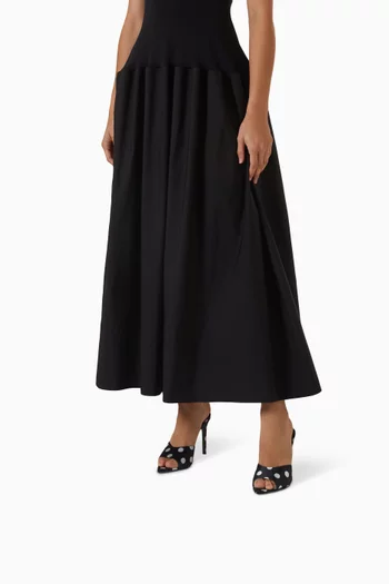 Bella 100 Mules in Polka-dot Satin
