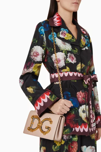 Medium DG Girls Shoulder Bag in Nappa