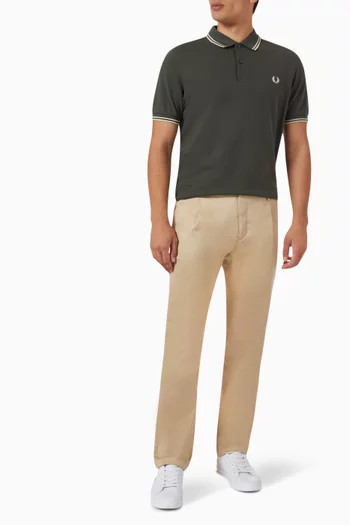 Twin Tipped Polo Shirt in Cotton Piqué