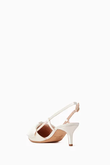 Marseille 55 Slingback Pumps in Satin