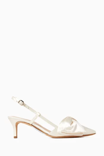 Marseille 55 Slingback Pumps in Satin