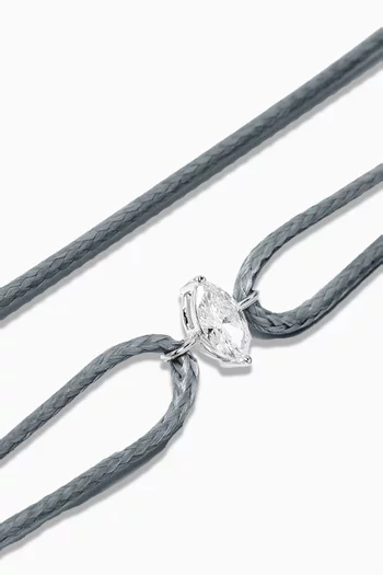 Like a Marquise Diamond Thread Bracelet in 18kt White Gold