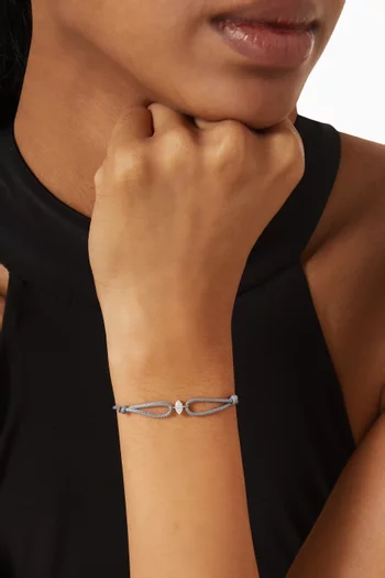 Like a Marquise Diamond Thread Bracelet in 18kt White Gold