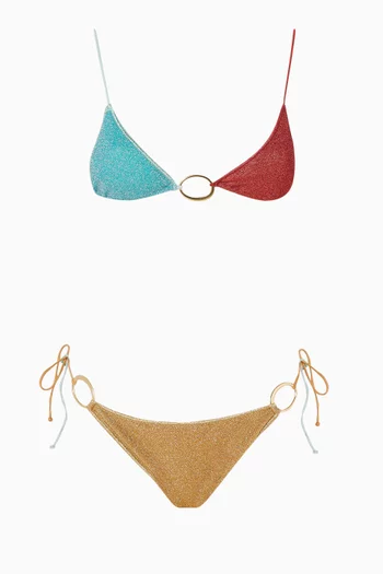 Lumiere O-kini Two-piece Bikini in Lurex