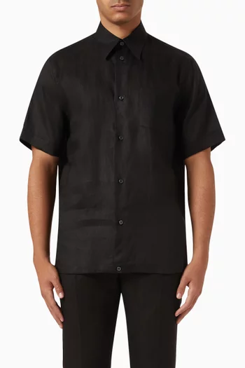 Short-sleeve Shirt in Linen