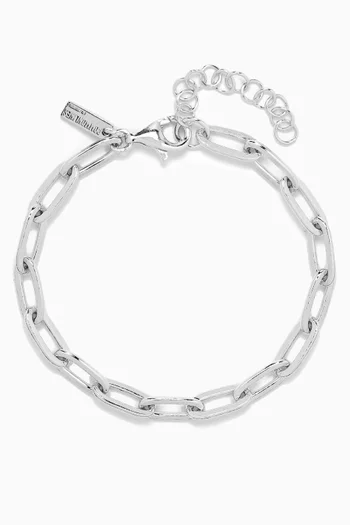 Paper Link Bracelet in Sterling Silver
