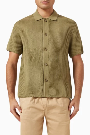 Gustavo Shirt in Pointelle knit