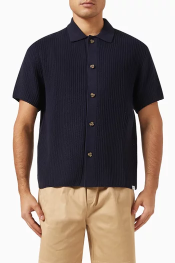 Gustavo Shirt in Pointelle knit