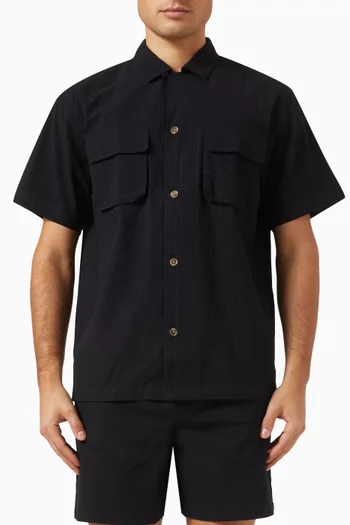 Osmund Shirt in Seersucker Cotton