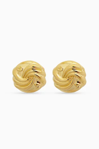 Orva Stud Earrings in 18kt Gold-plating