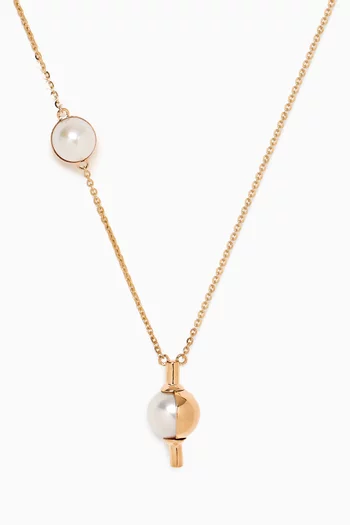 Kiku Glow Pearl Necklace in 18k Gold