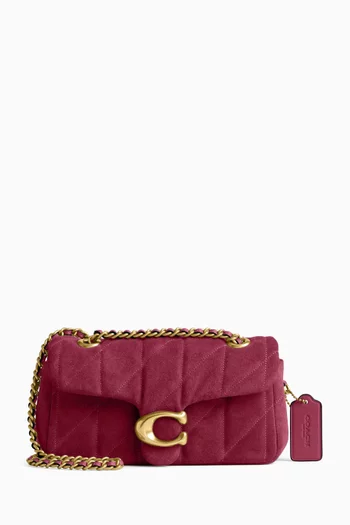 Tabby 20 Quilted Shoulder Bag in Suede