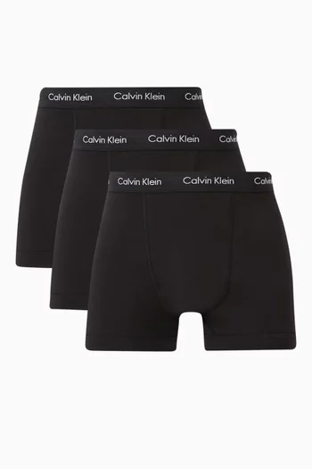 Logo Trunks in Cotton, Set of 3
