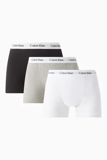 Logo Trunks in Cotton, Pack of 3