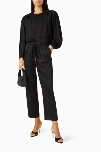 Embellished Panel Blouse