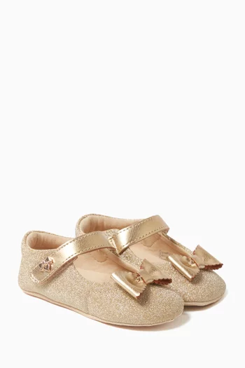 حذاء باليرينا ماكسين مزين بالغليتر 