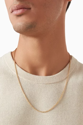 Rope Chain Necklace in Gold Vermeil