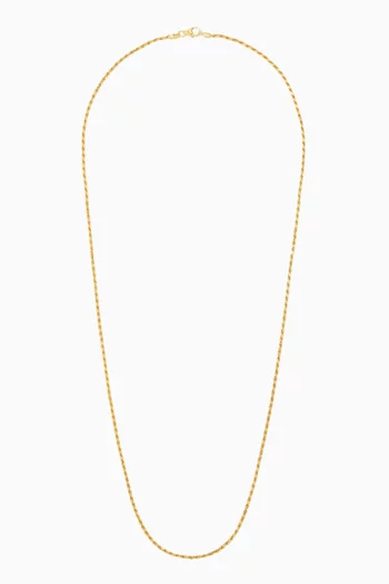 Rope Chain Necklace in Gold Vermeil