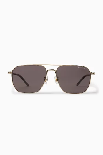 Aviator Sunglasses in Metal