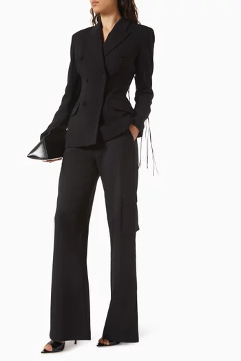 Wide-leg Cargo Pants