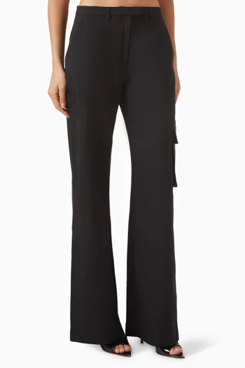 Wide-leg Cargo Pants