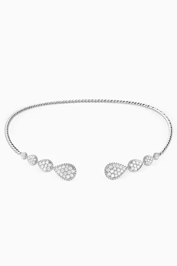 Serpent Bohème Necklace in 18kt White Gold