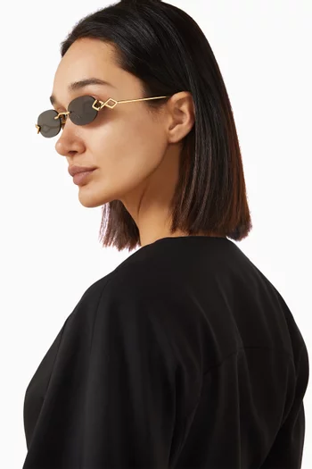 نظارة شمسية كليو بإطار معدن