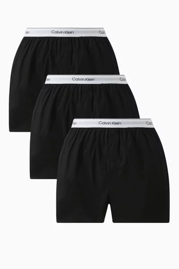 Icon Slim-fit Boxers in Stretch Cotton, Set of 3