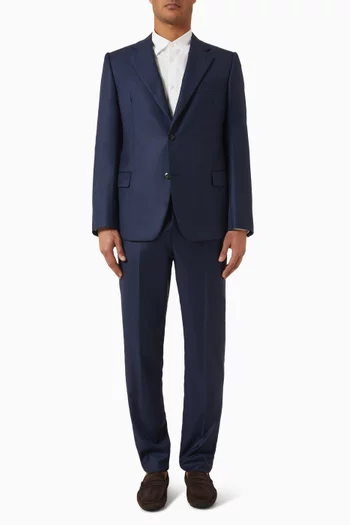 Single-breasted Blazer in Virgin Wool