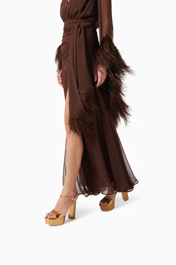 Marlena 85 Platform Sandals in Leather